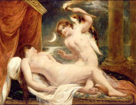 amor and psyche. Etty William Cupid and Psyche