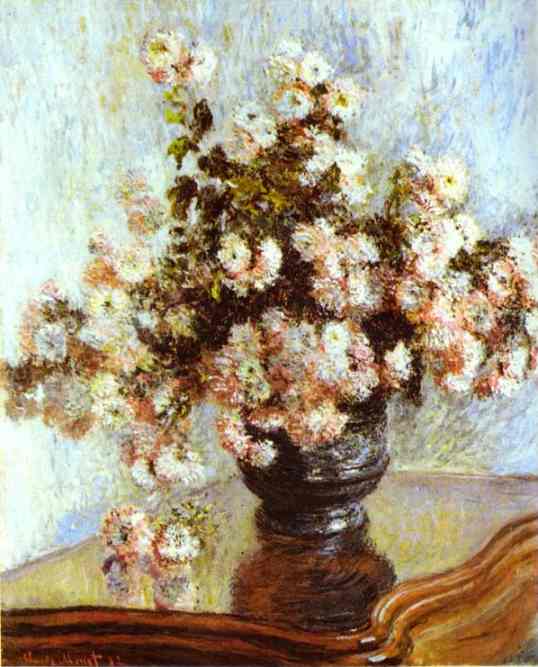 images of flowers in a vase. Claude Monet Vase with Flowers