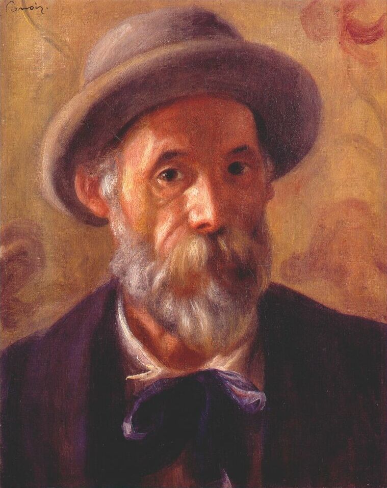 picasso self portrait 1899. renoir self portrait