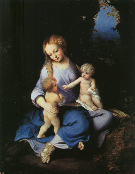 Madonna And Child. CORREGGIO Madonna And Child