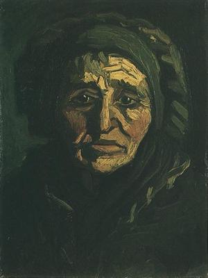 Head of a Peasant Woman with Greenish Lace Cap