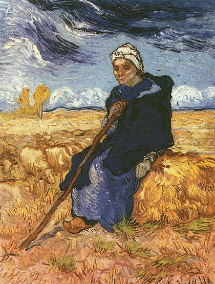 Shepherdess, The after Millet