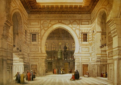 David Roberts Interior Of The Mosque Of The Sultan El Ghoree
