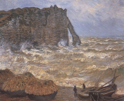 Etretat, Rough Seas [1883]