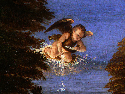LOTTO ALLEGORY OF CHASTITY, C  1505, DETALJ 1 NGW