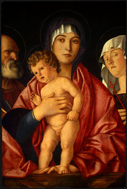 BELLINI,G  MADONNA AND CHILD WITH SAINTS, C  1490, NGW