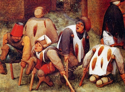 Breughel Pieter Deformed beggars Sun