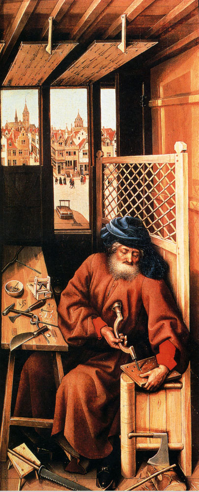 Campin Robert St Joseph Portrayed As A Medieval Carpenter