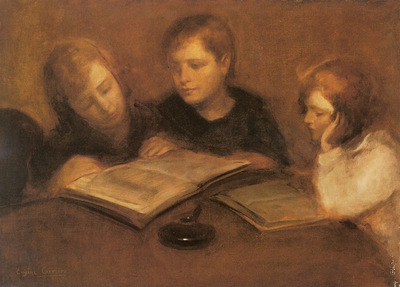 Carriere Eugene Girls Reading