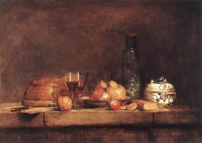 Chardin Still Life with Jar of Olives