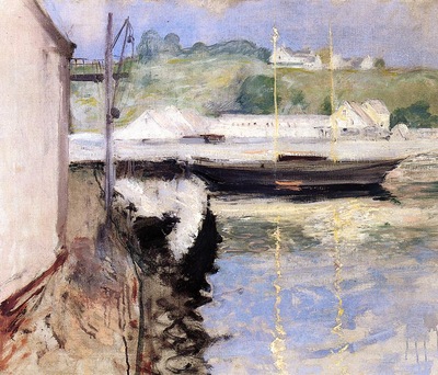 Chase William Merritt Sheds and Schooner Gloucester