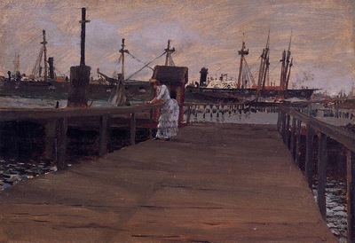 Chase William Merritt Woman on a Dock