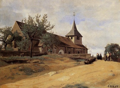 Corot The Church at Lormes