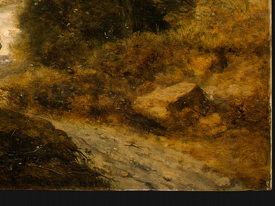Corot The Forest of Coubron, 1872, Detalj 4, NG Washington