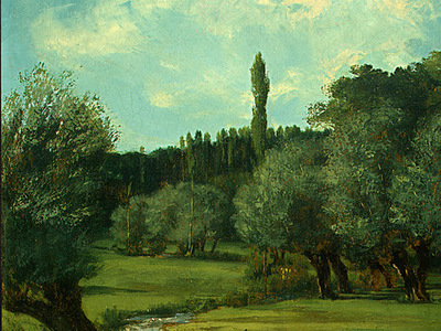 courbet la bretonnerie in the department of indre, 1856, d