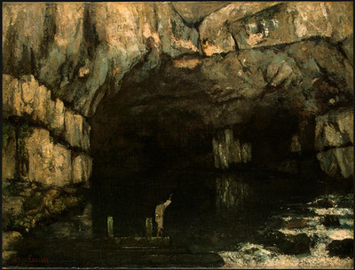 Courbet La Grotte de la Loue, 1864, NG Washington