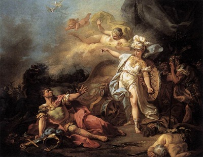 DAVID Jacques Louis The Combat of Mars and Minerva