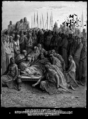 Cru032 Death of Baldwin I, Latin King of Jerusalem GustaveDore sqs