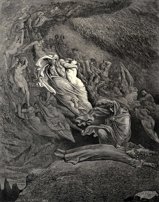 dore gustave 18 i through compassion fainting seem d not far from death and like a corpse fell to the ground canto