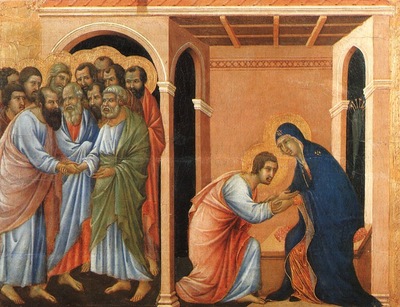 Duccio Parting from St  John, Museo dellOpera del Duomo, Si