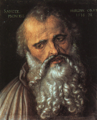 DURER SAINT PHILIP THE APOSTLE,1516, UFFIZI