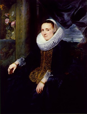 van Dyck Margareta Snyders, ca 1620, 130 7 x 99 3 cm, Frick