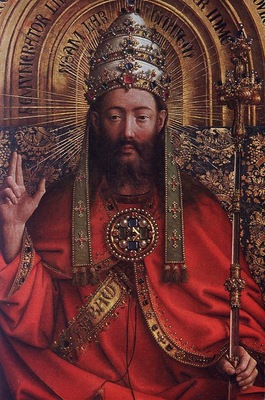 Eyck Jan van The Ghent Altarpiece God Almighty detail