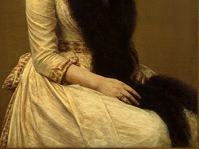 Fantin Latour Portrait of Sonia 1890 detail2