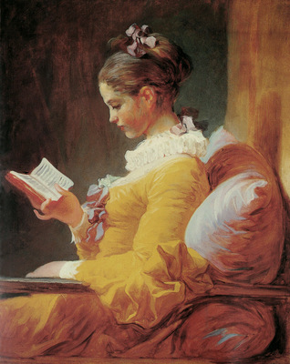 Fragonard Jean Honore Young girl reading