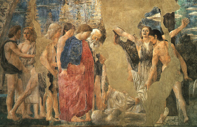 Piero della Francesca The Arezzo Cycle Death of Adam detail [03]