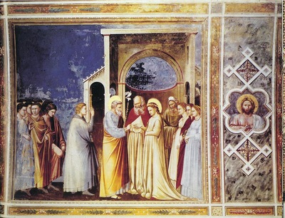 Giotto Scrovegni [11] Marriage of the Virgin