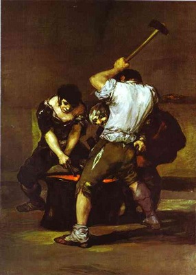 Francisco de Goya La fragna The Smithy