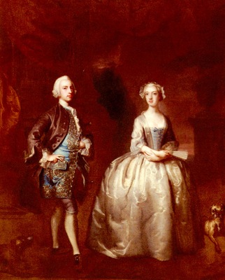 Highmore Joseph Portrait Of A Lady And Gentleman