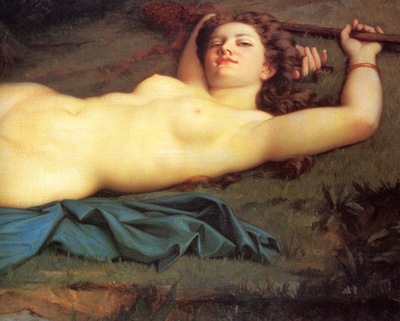 Hugrel, Pierre Honore Bacchante detail end