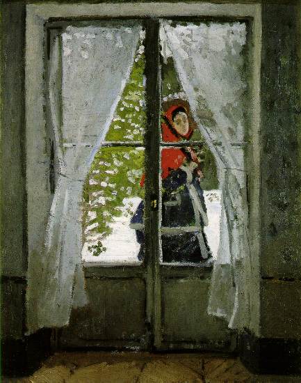 Monet The Red Kerchief Portrait of Camille Monet