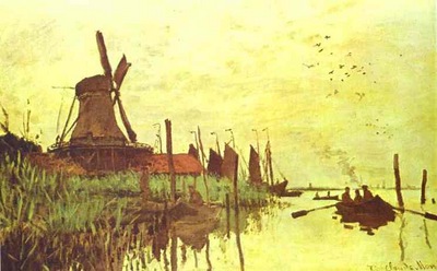 Claude Monet Mill near Zaandam