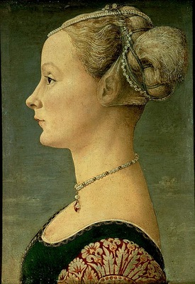 Pollaiuolo,A  Portrait of a young woman, 1460 75, 46x33 cm,