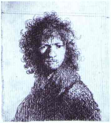 Rembrandt Self Portrait with Knitted Brows