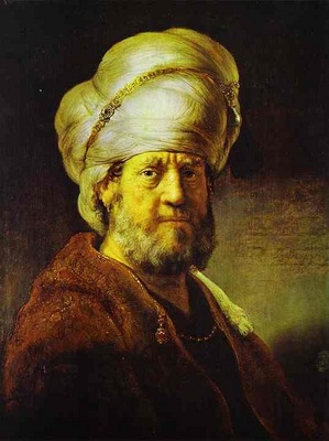 Rembrandt Portrait of a Man in an Oriental Costume