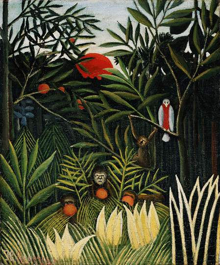 Rousseau,H  Landscape with monkeys, ca 1910, Barnes foundati