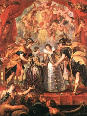 Rubens An Exchange of Princesses, 1621 1625, Louvre