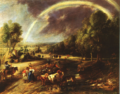 Rubens Landscape with a Rainbow Alte Pinakothek, Munchen