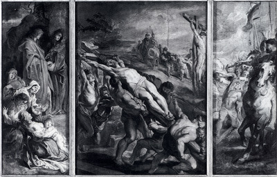 Rubens The Elevation Of The Cross Oil Sketch