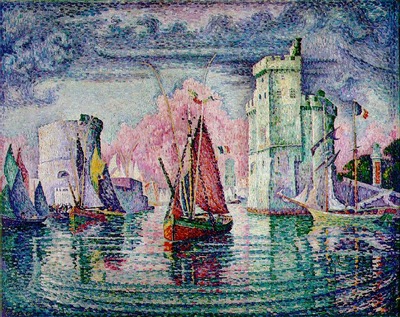 Signac Port of La Rochelle, 1921, 130x162 cm, Musee dOrsay