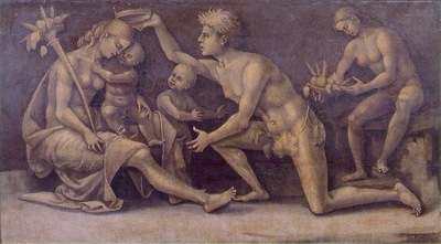 Signorelli Allegory of Fecundity and Abundance, ca 1500, 58x
