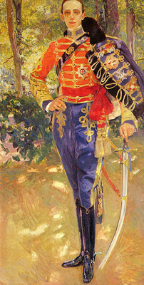 Sorolla Joaquin Retrato Del Rey Don Alfonso XIII con el Uniforme De Husares