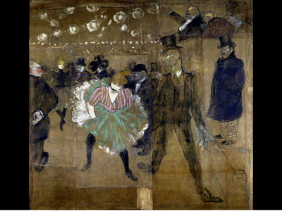 Toulouse Lautrec La danse au Moulin Rouge, 1895, 298x316 cm,