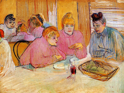 Toulouse Lautrec de Henri Diningroom in brothel Sun