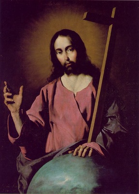 Zurbaran The Savior Blessing, 1638, 99x71 cm, Prado