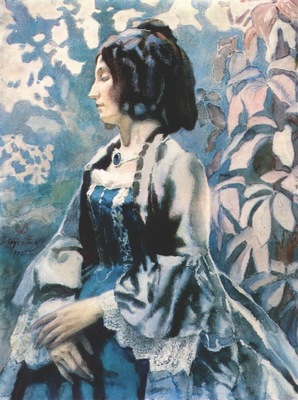 borisov musatov lady in blue